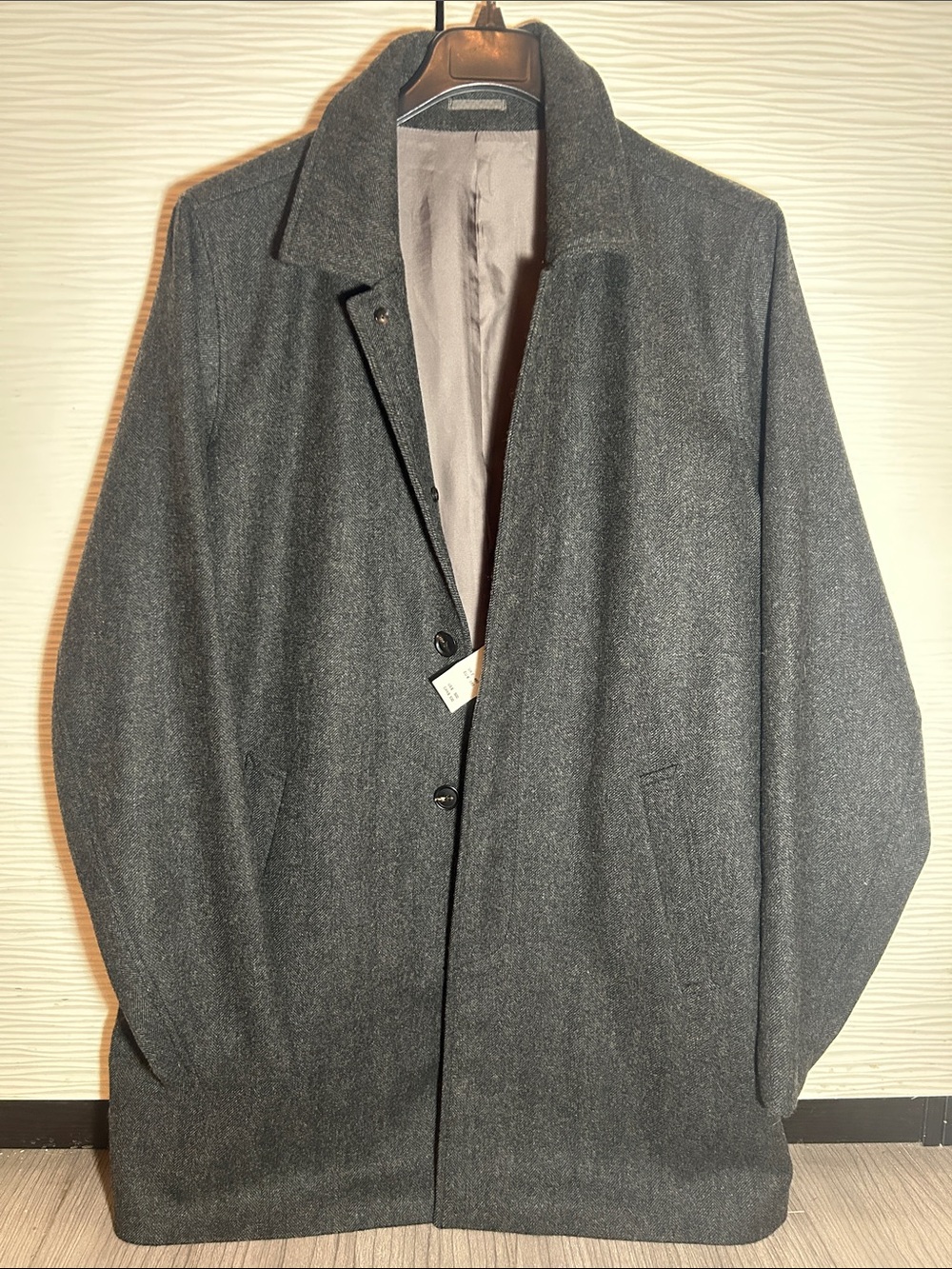 NWT Men's Abercrombie Wool Pea Coat, Premium Collection, XXL fits like XL/XXL